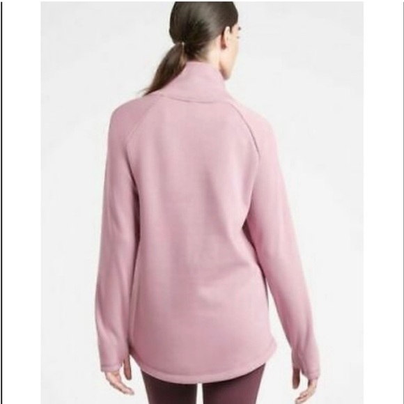 ATHLETA Karma Asymmetrical Zipper Pullover Sweatshirt Size M Black - Picture 8 of 8